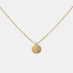 PSK JOYAS - Collar Mujer Enchape Oro 18 Kt Pieza Dibujada Cami