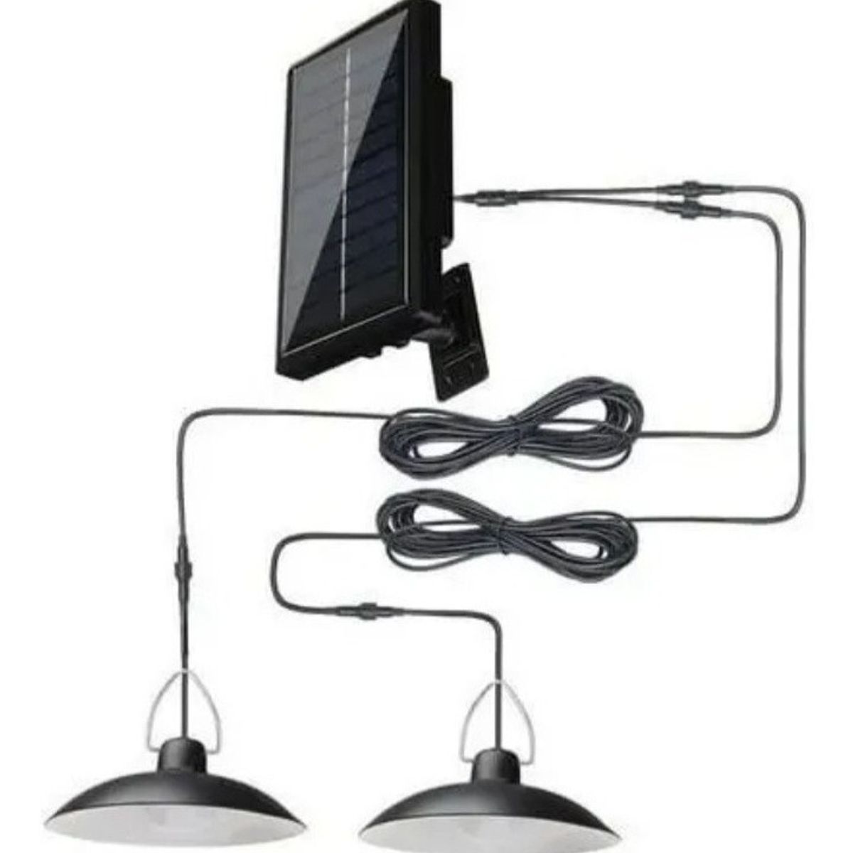 GENERICO - Lampara Solar Doble Colgante 240w Plafon Control