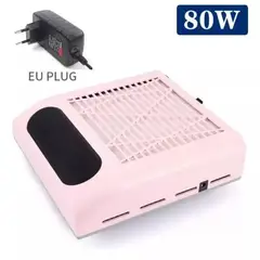 BLUUM - Extractor Aspirador de Polvo 80w Uñas Manicure Rosado