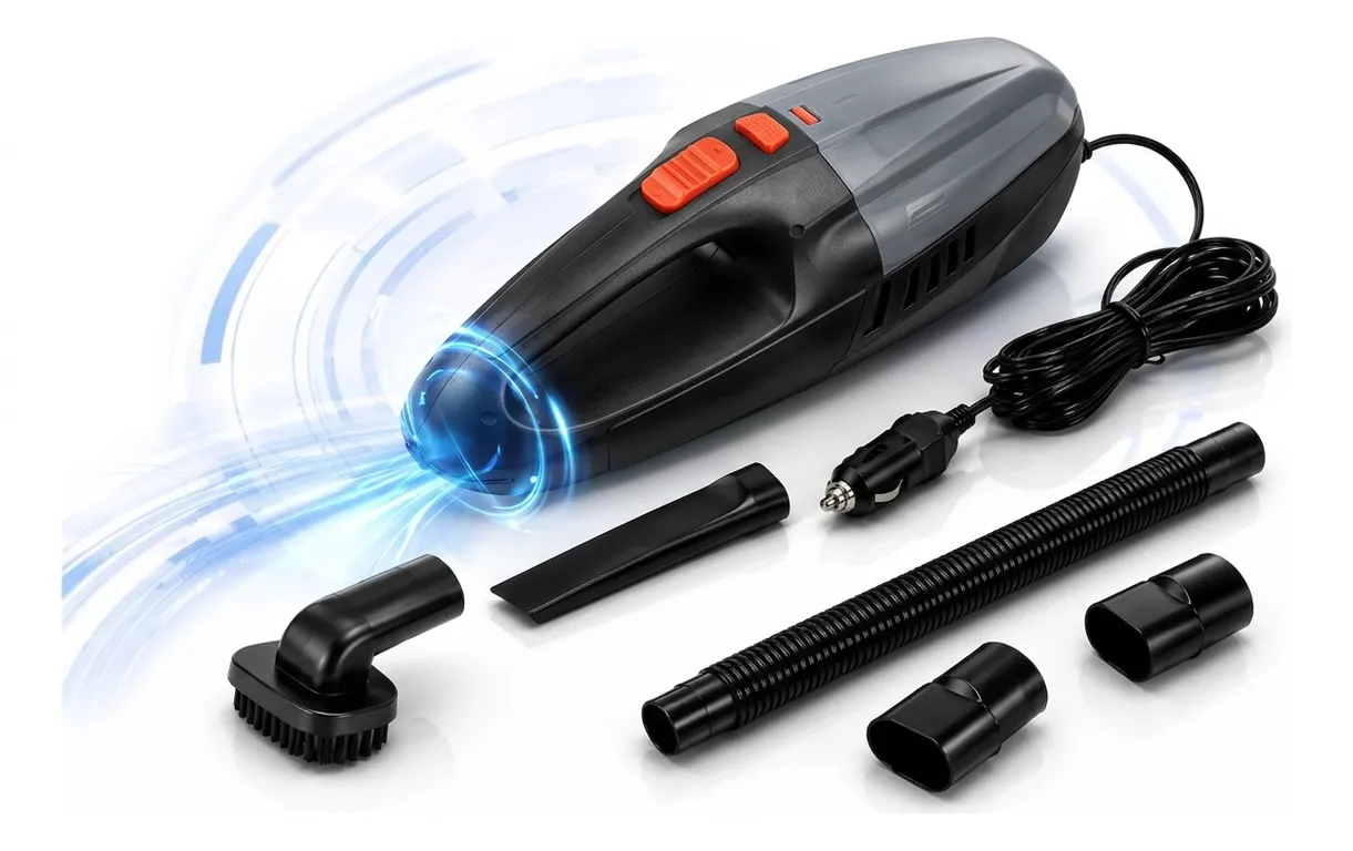 IRM Aspiradora Portatil Para Auto 12v Potente Succion Limpieza Rapida Vehiculos Autos FIGOIMPORT