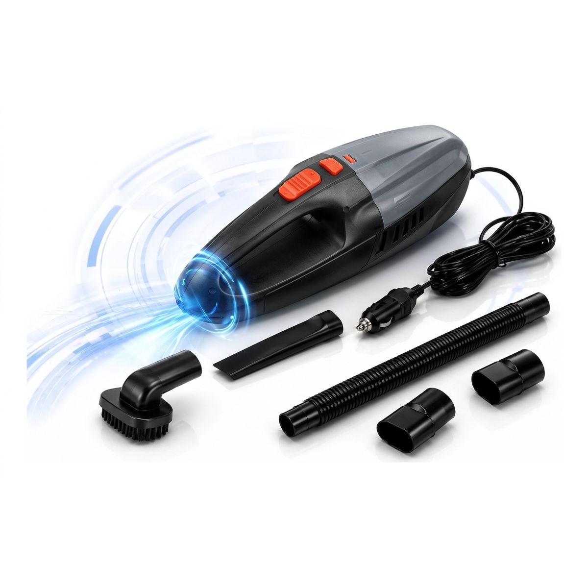 IRM - Aspiradora Portatil Para Auto 12v Potente Succion Limpieza Rapida Vehiculos Autos FIGOIMPORT
