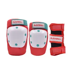BLACK BULL - Set de protecciones Blackbull Coral Mint Talla L