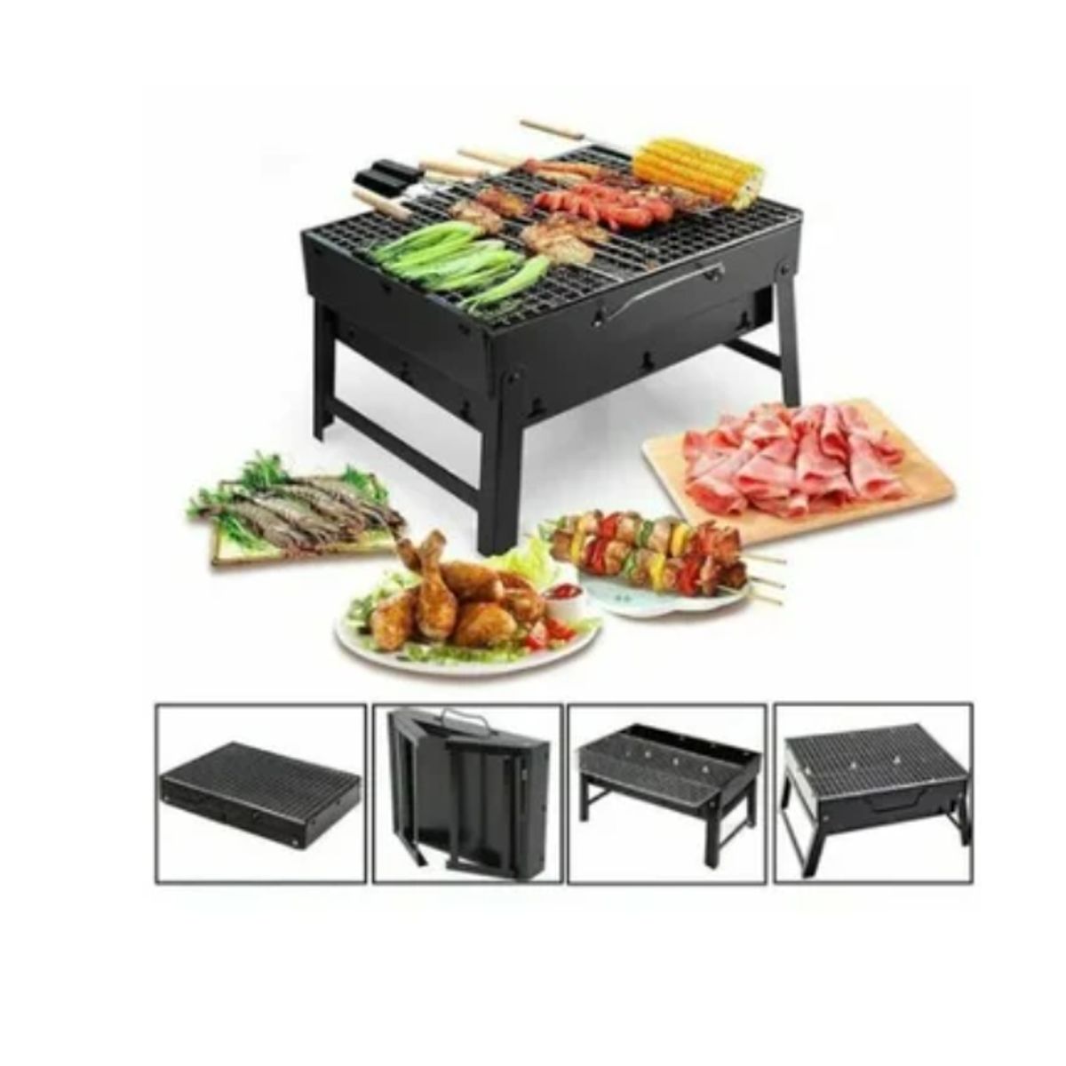 OFERTABKN - Parrillera Portátil Plegable De Carbón Para Asados