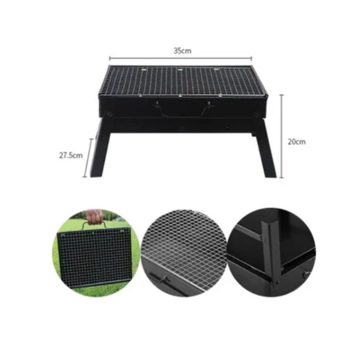 OFERTABKN - Parrillera Portátil Plegable De Carbón Para Asados