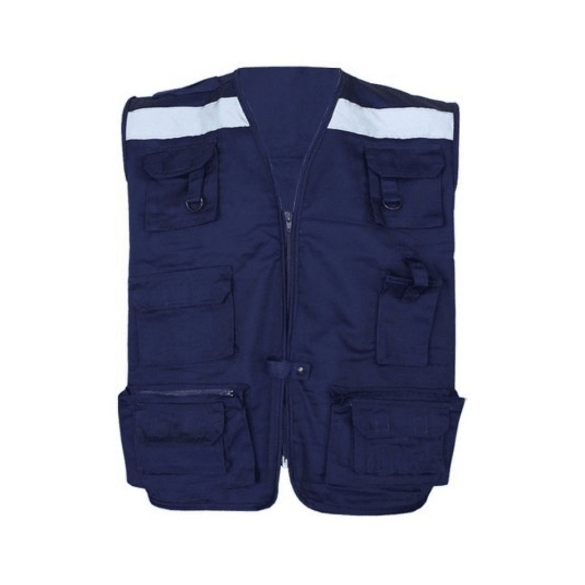 GENERICO - Chaleco Geólogo Estándar Poplin Azul