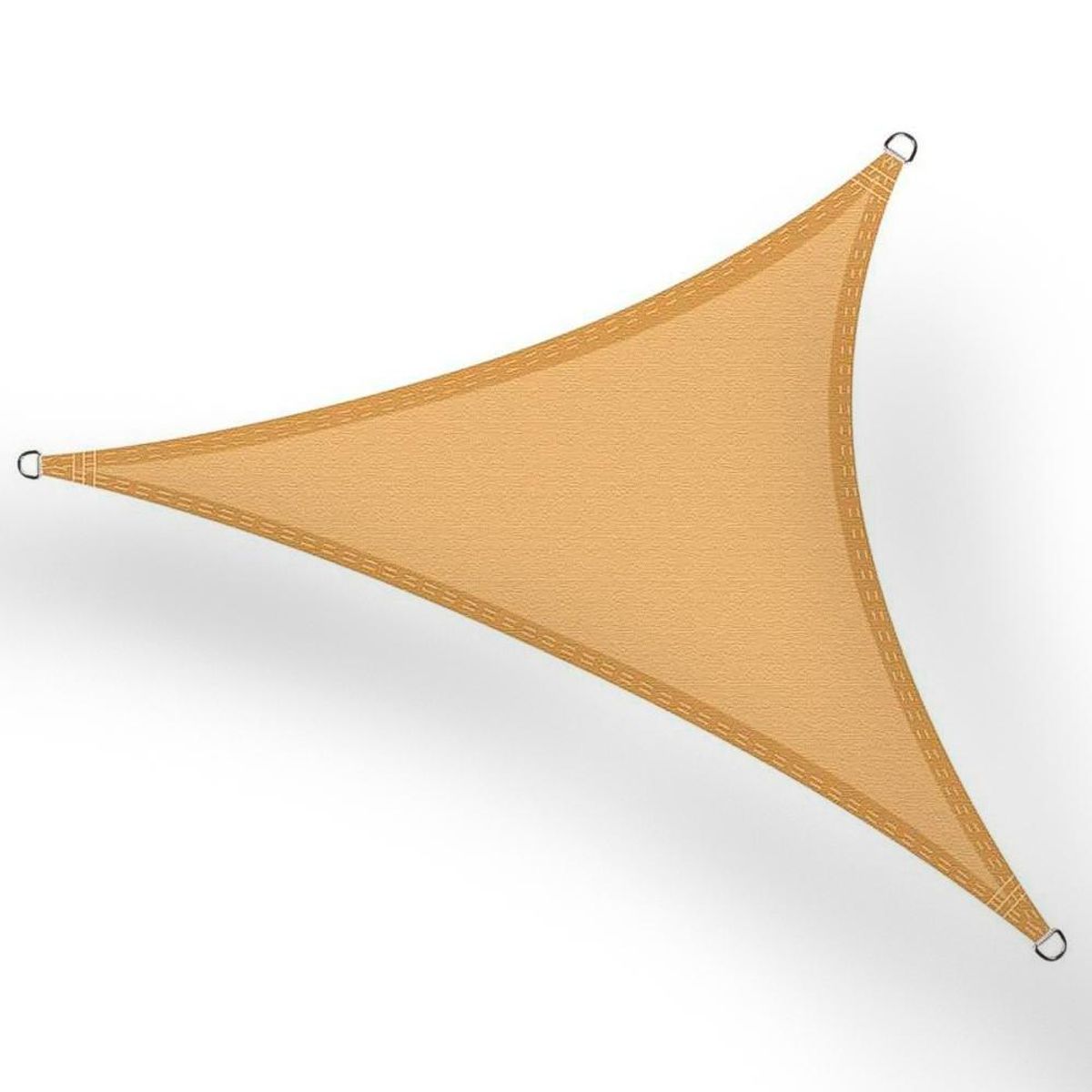 DETODOYMAS - Toldo Vela Sombra Triangular 5 X 5 X 5 Mts Beige DETODOYMAS