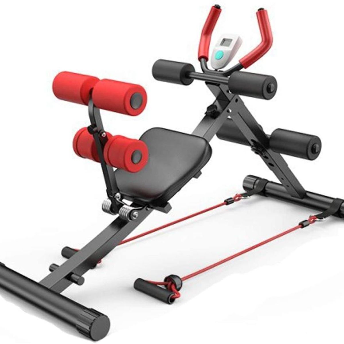 DETODOYMAS - Maquina Abdominales 4 en 1 Profesional Bandas Elásticas