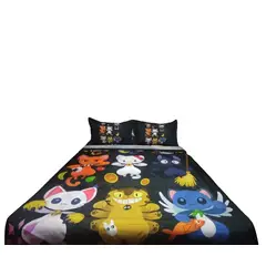 SINTEC CHILE SINTEC IMP - Sábanas SWEET KITTY 2 plazas