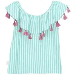 HUSH PUPPIES - Blusa M/C Niña Vuelo Celeste