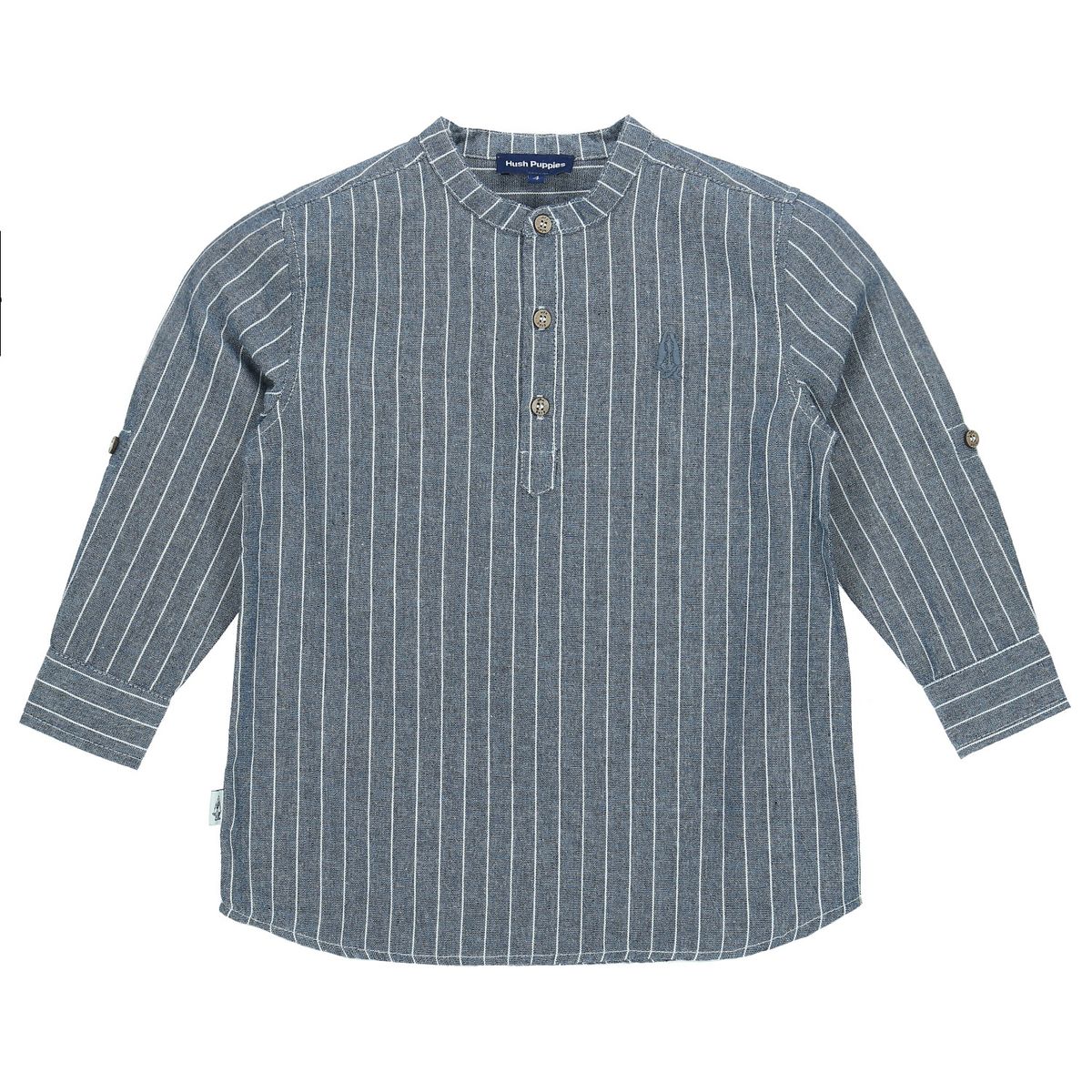 HUSH PUPPIES - Camisa M/L Niño Melange Celeste HUSH PUPPIES