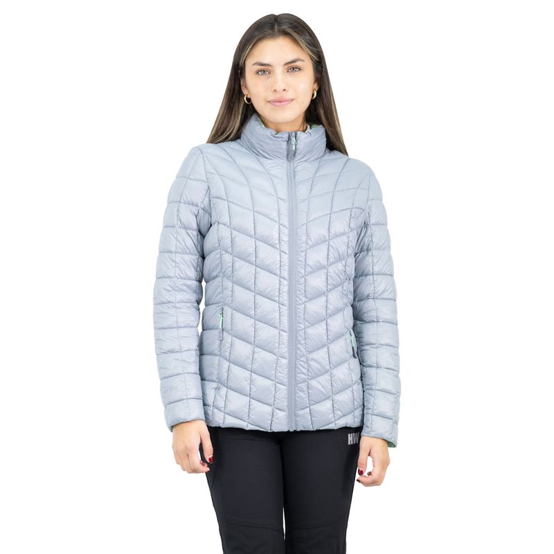 HARDWORK - Parka Insulada HW Traveler Mujer Light Grey.-