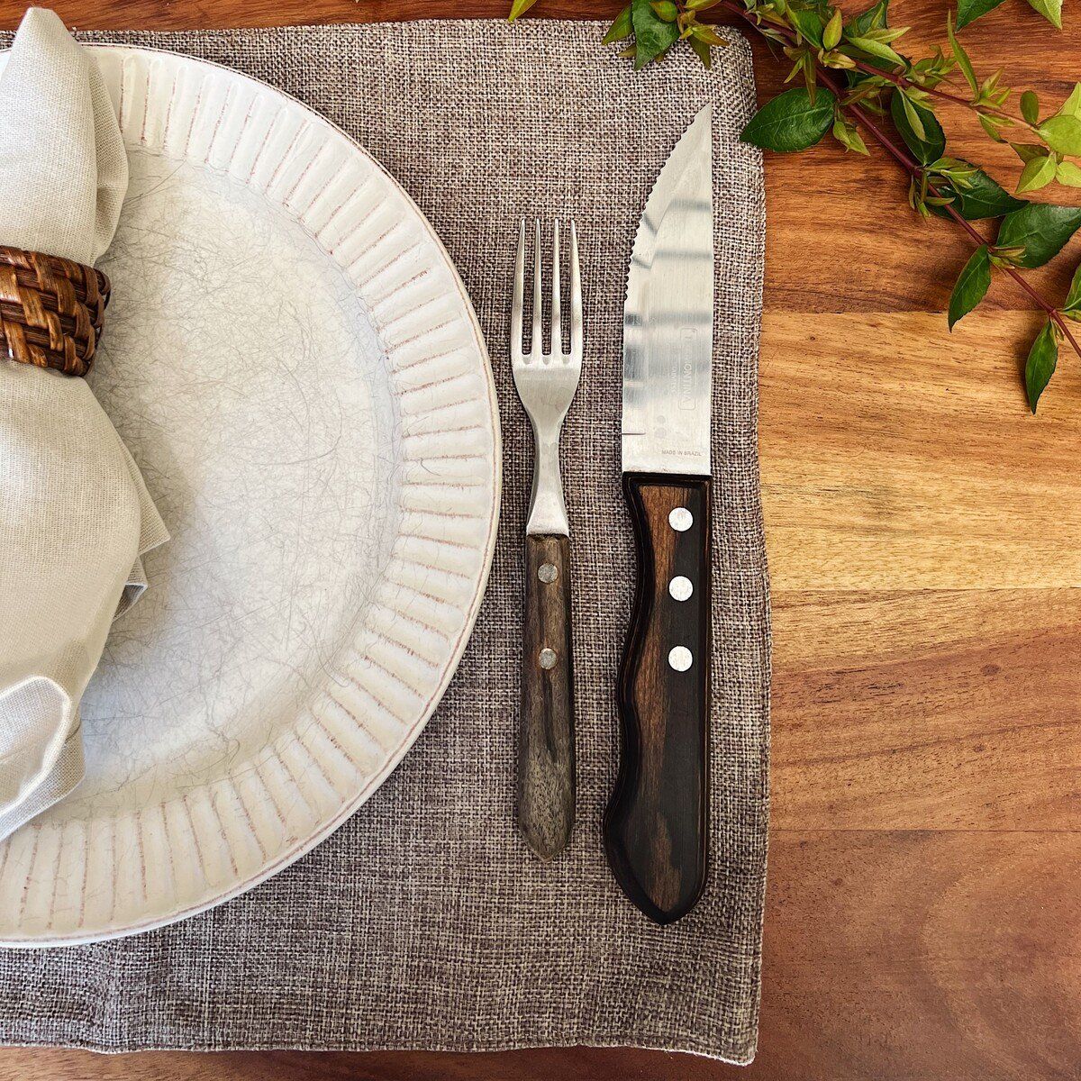 CASA CECILIA - Individuales de Mesa Tostado Oscuro Casa Cecilia