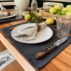 CASA CECILIA - Individuales de Mesa Gris Oscuro
