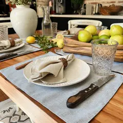 CASA CECILIA - Individuales de Mesa Gris Claro