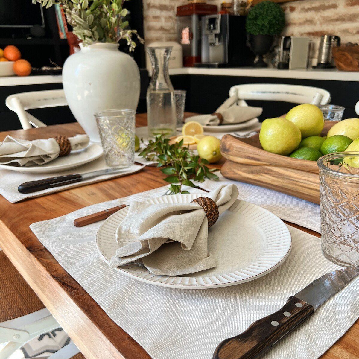 CASA CECILIA - Individuales de Mesa Beige Claro Casa Cecilia