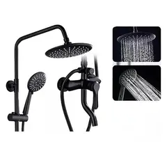 DETODOYMAS - Ducha Columna Negra 2 en 1 incluye Monomando