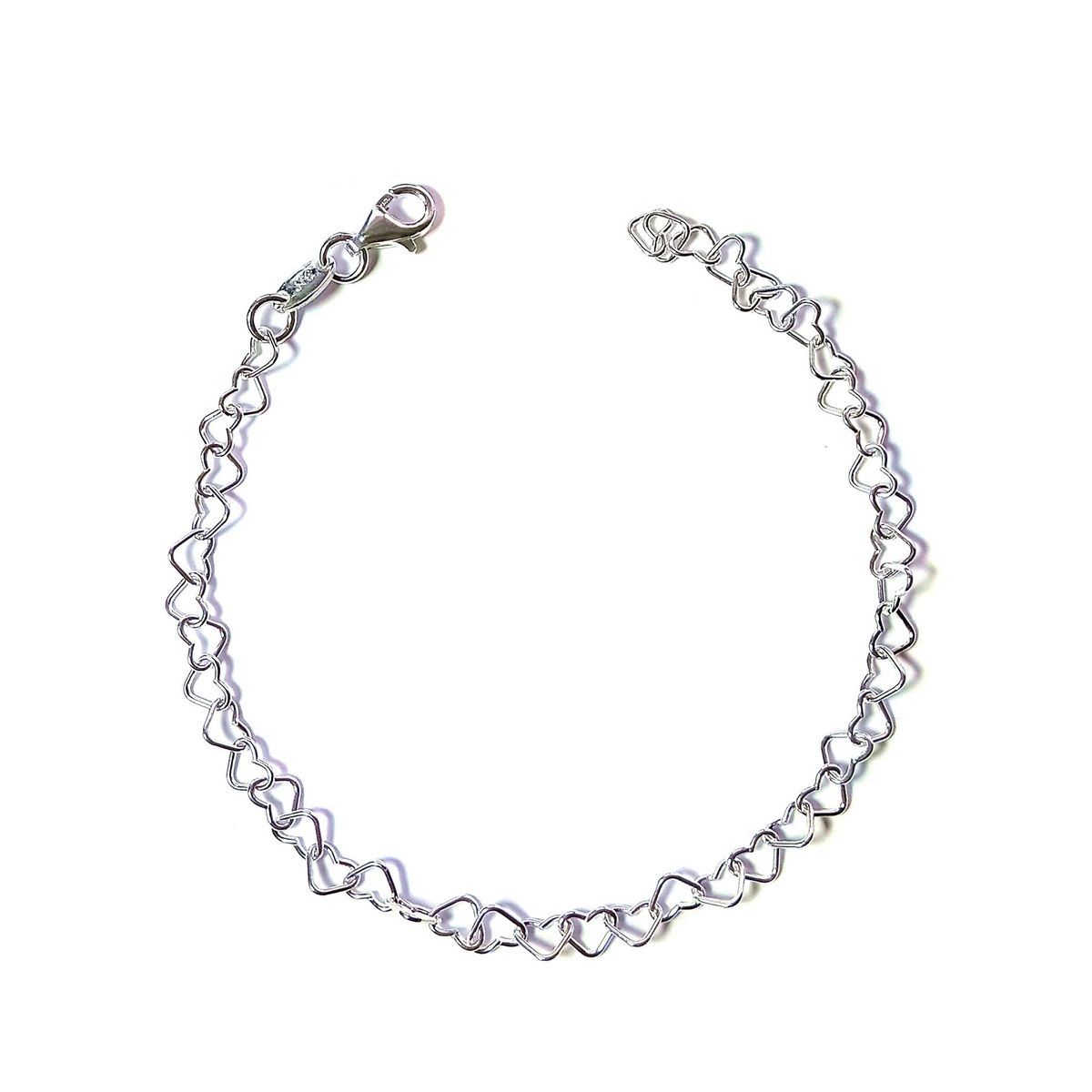 COGGIOLA - Pulsera Corazones Plata Fina 925