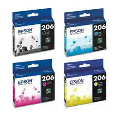 EPSON - 4 Tintas Genuinas T206 bk/c/m/y Xp-2101 C/iva T206