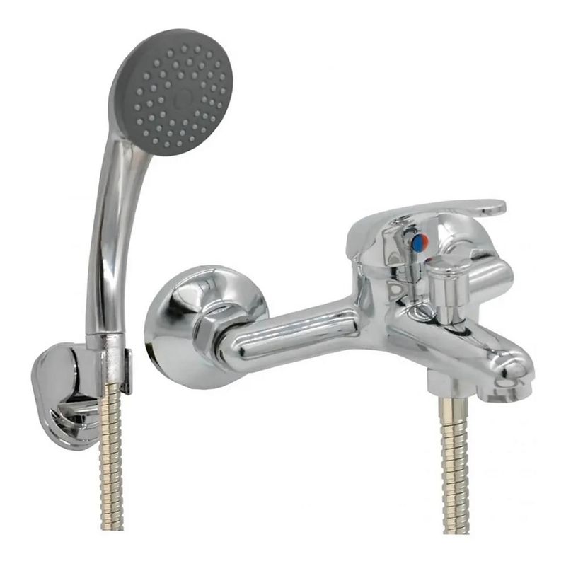 DETODOYMAS - Llave Monomando Tina Ducha Regulable Acero Cromado DETODOYMAS