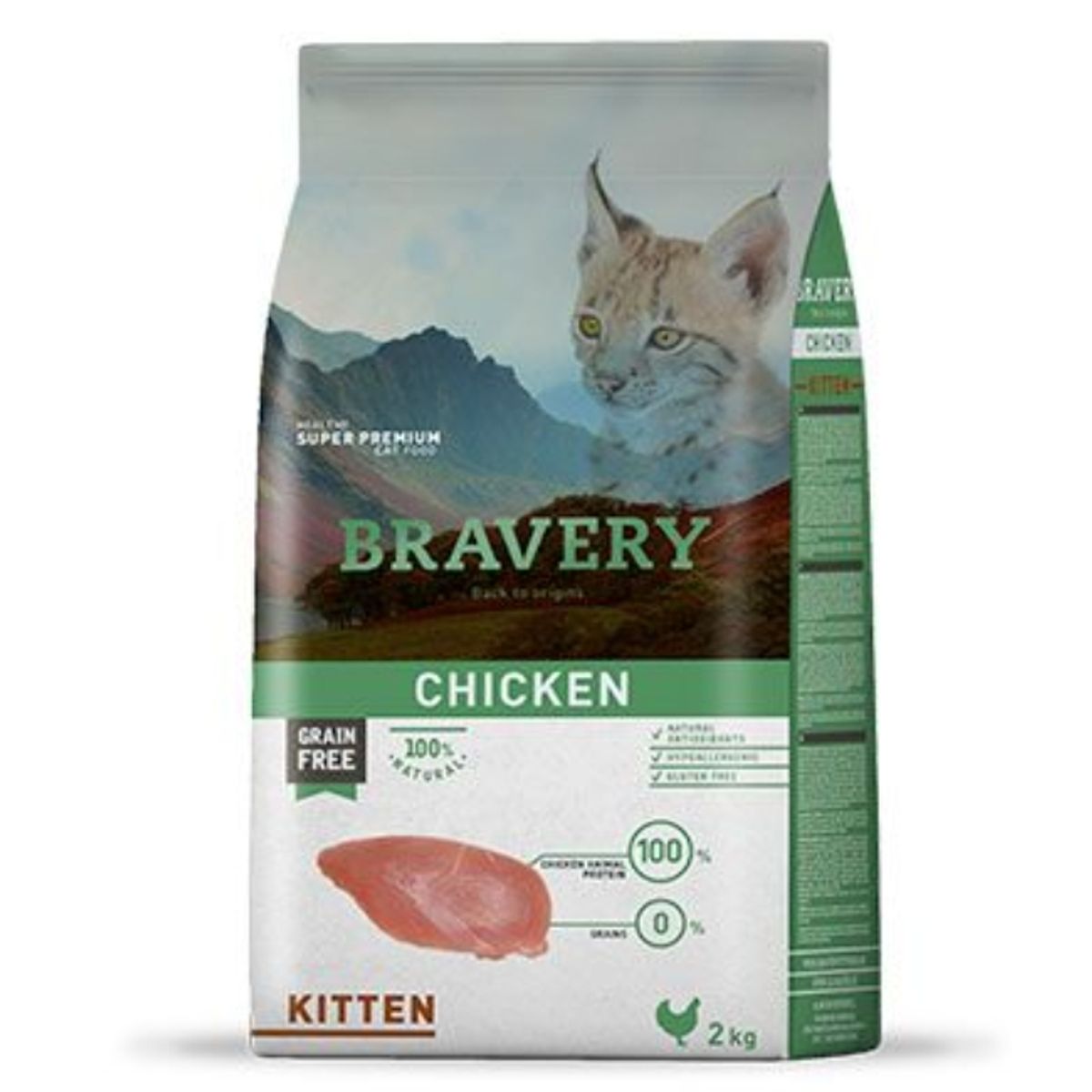 BRAVERY - Bravery Kitten Pollo 2kg