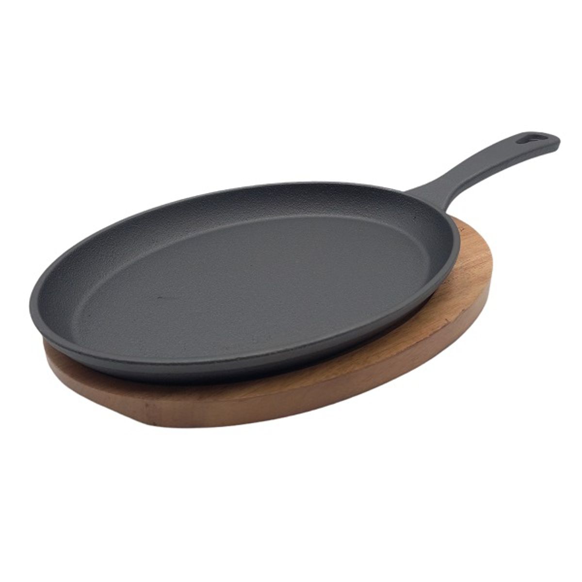 WAYU - Sartén Hierro Fundido con Base Madera Acacia Wayu