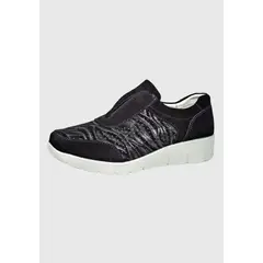 DEGAS - Zapatilla Cuero Mercuria Negro