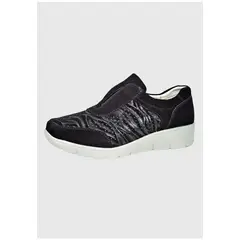 DEGAS - Zapatilla Cuero Mercuria Negro