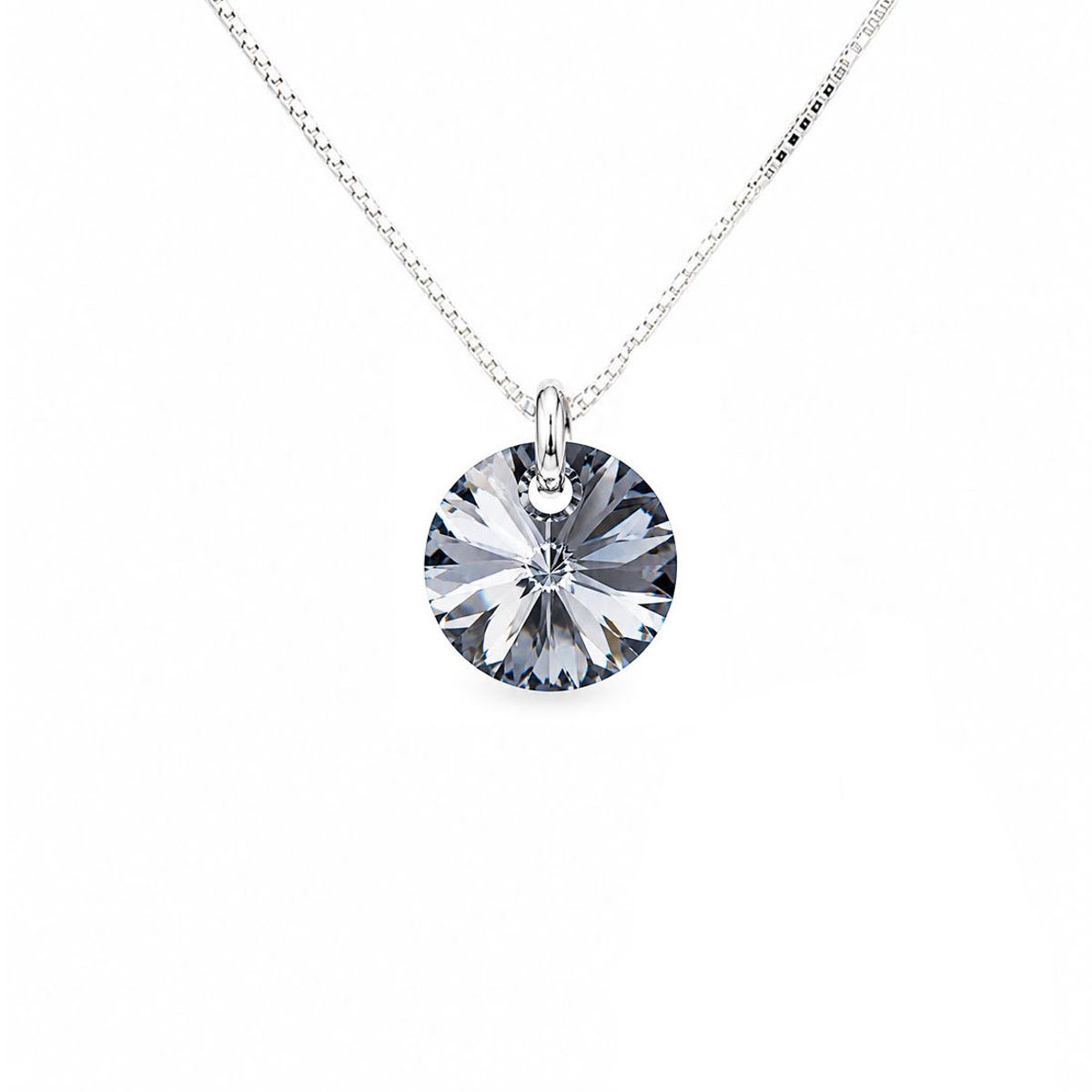JOYAS MONTERO - Collar Punto de Luz Plata 925 creado con cristales de Swarovski® Silver Night