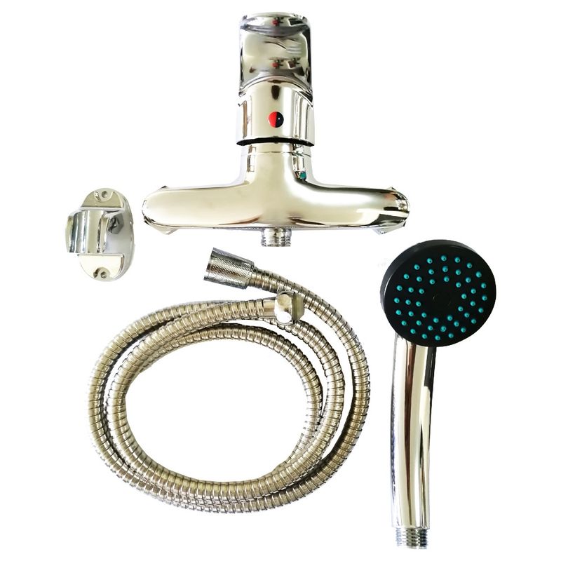 GENERICO - Kit De Llave Monomando Para Ducha Cromada