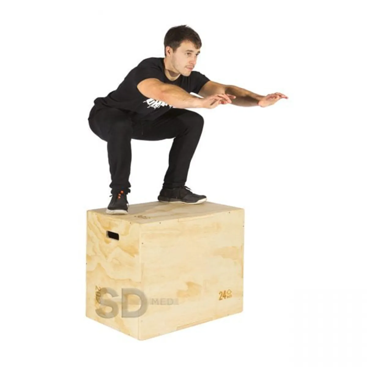 SDFIT - Cajón Crossfit de Madera 50 x 60 x 75 cm (Importado)