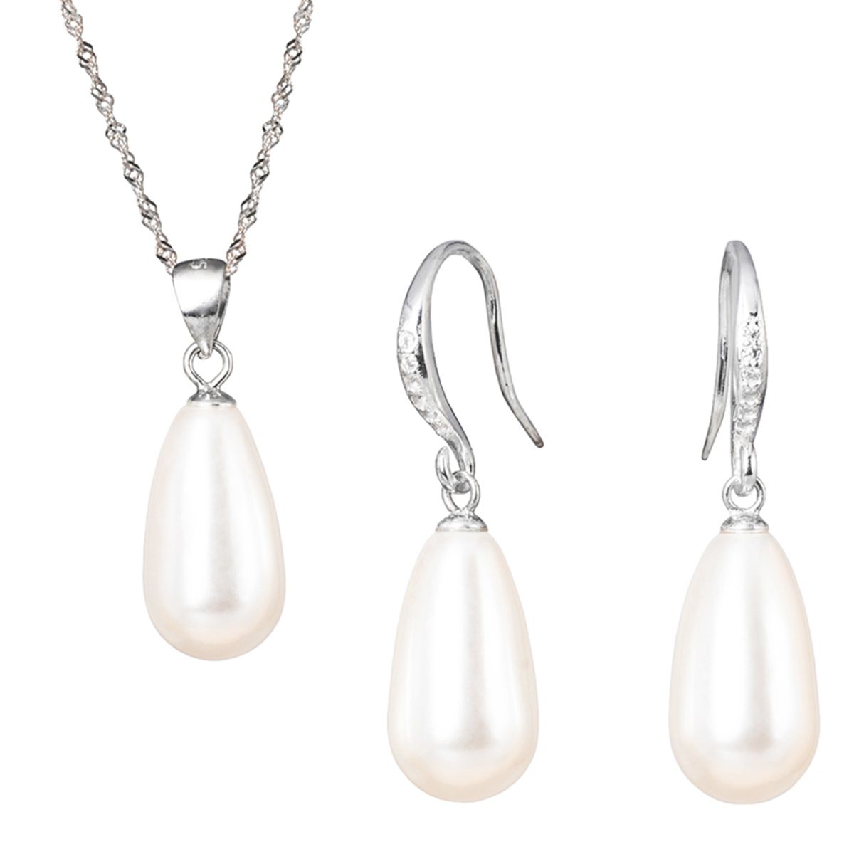 JOYAS MONTERO - Conjunto Plata 925 Moscu creado con Perla de Swarovski® Cream