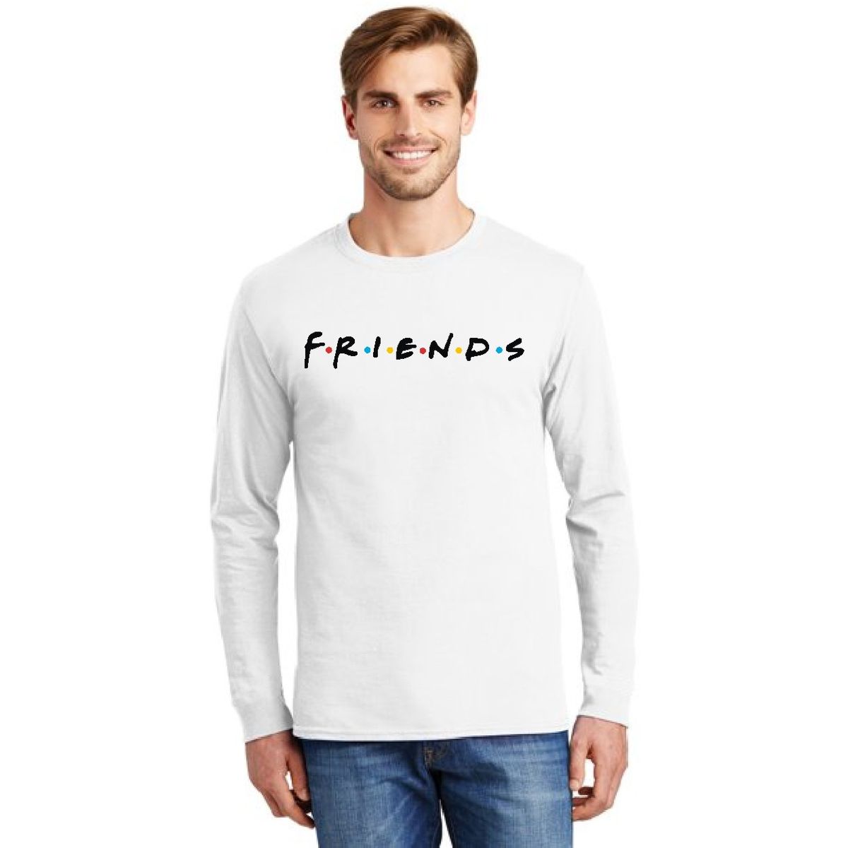 MDC - Polera Manga Larga De Hombre Serie Friends Clásico