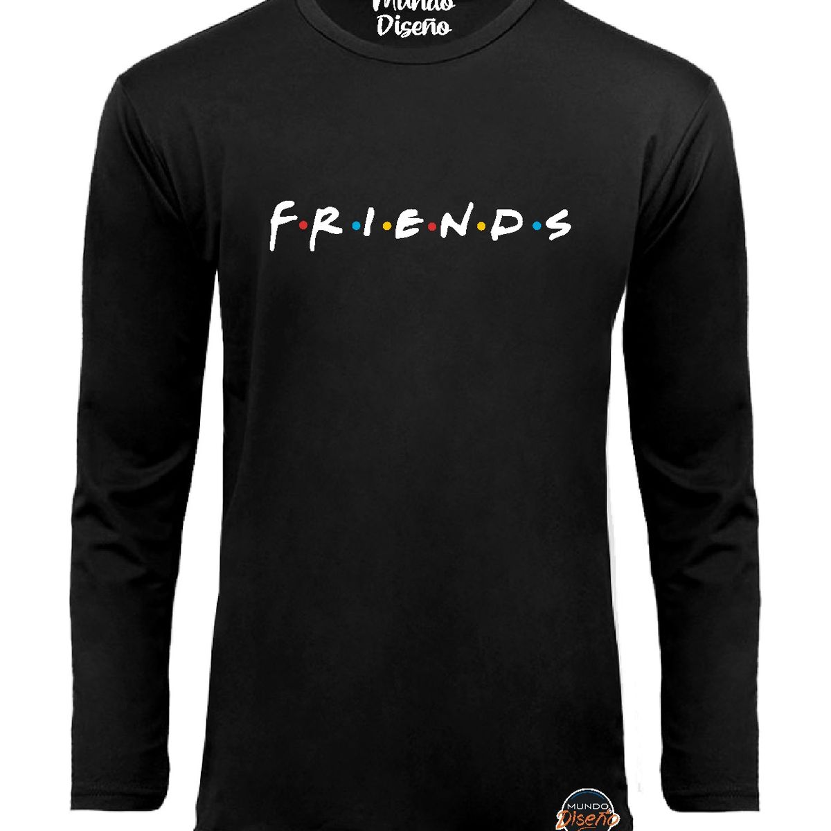 MDC - Polera Manga Larga De Hombre Serie Friends Clásico