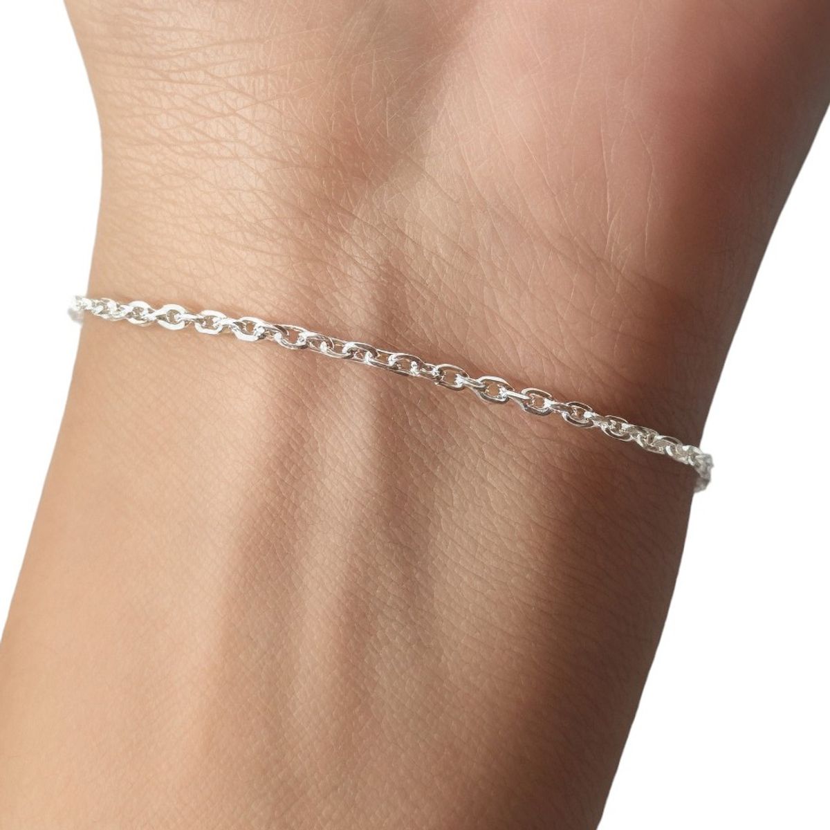 COGGIOLA - Pulsera Eslabón Limado Plata Fina 925