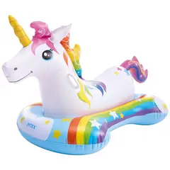 INTEX - Flotador Inflable Montable Unicornio 163x86 cm