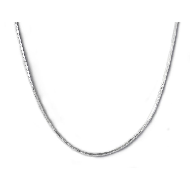 ANDREA COGGIOLA JOYAS - Cadena Cola Topo Brillante 40cm Plata Fina 925