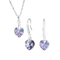 Conjunto Romance Plata 925 creado con cristales de Swarovski® Vitral Light