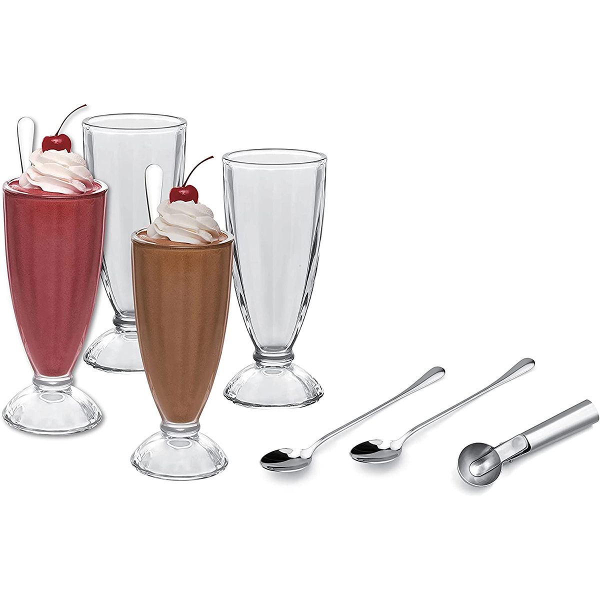 GENERICO - Set 9 Piezas Para Helados Mas Cucharon Le Regalo