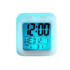 OFERTABKN - Reloj Cubo Led Despertador Digital Cambia Color