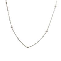 Collar Bolas Cadena Singapur 45cm Plata Fina 925