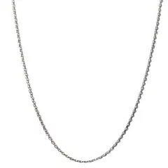 COGGIOLA - Cadena Limada Delgada 45cm Plata Fina 925.