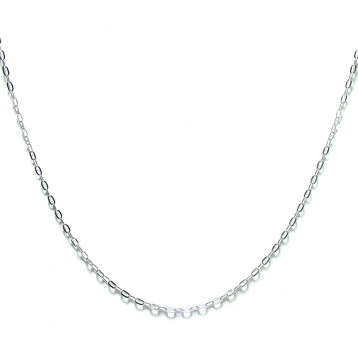 ANDREA COGGIOLA JOYAS - Cadena Eslabón 60cm Plata Fina 925