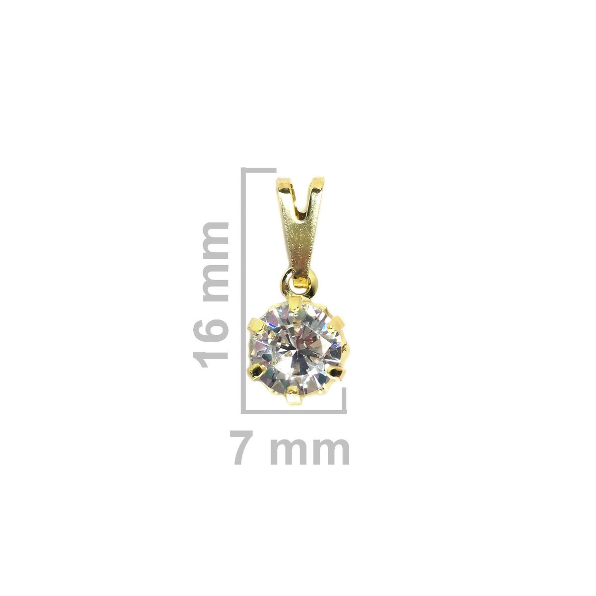 COGGIOLA - Colgante Punto De Luz Enchapado Oro 18K