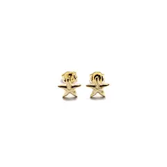 ANDREA COGGIOLA JOYAS - Aros Estrella De Mar Enchapado Oro 18K