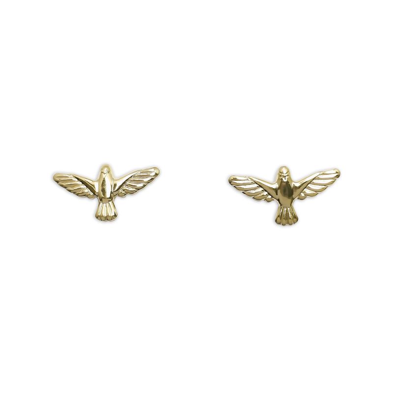ANDREA COGGIOLA JOYAS - Aros Espíritu Santo Enchapado Oro 18K