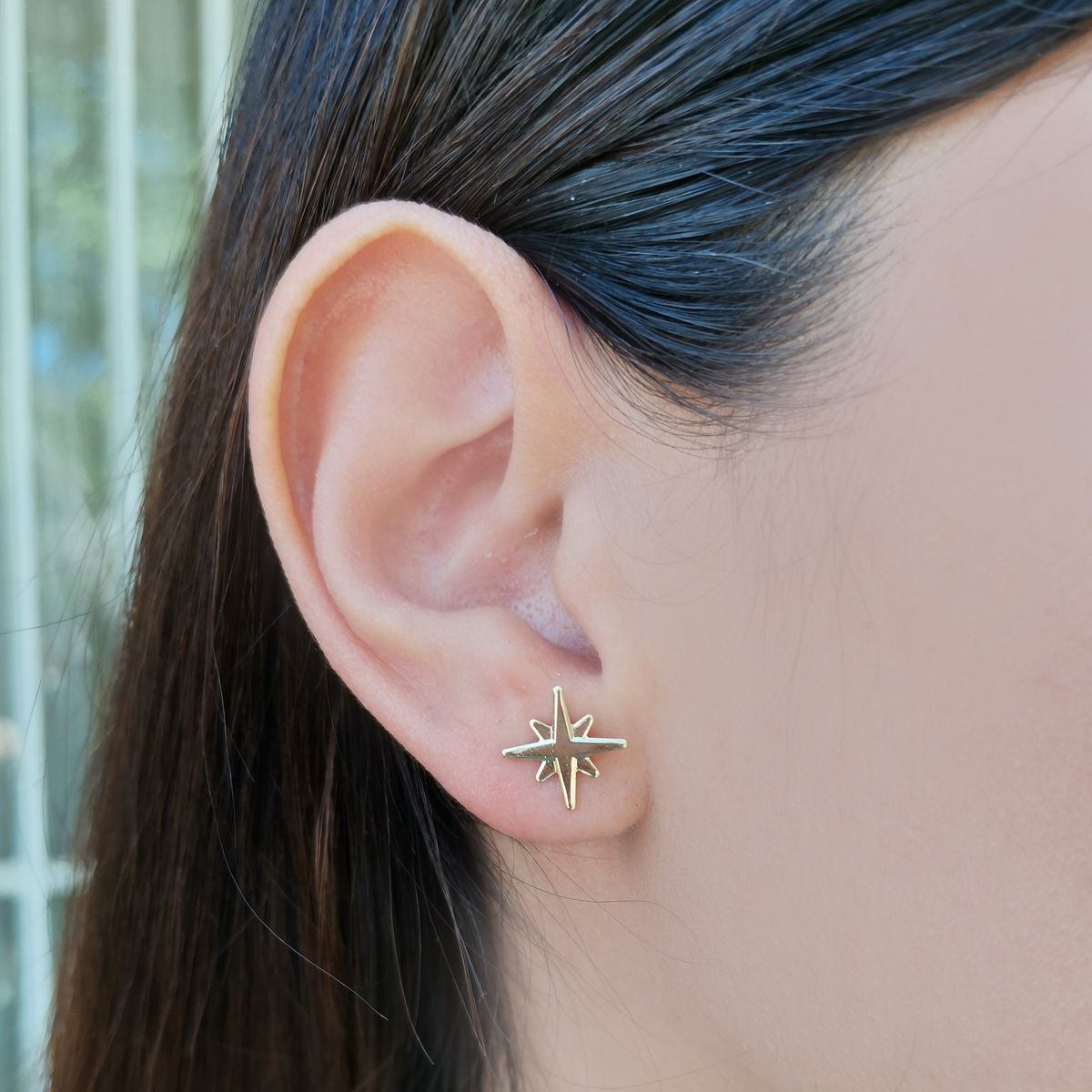 COGGIOLA - Aros Estrella Fugaz Enchapado Oro 18K