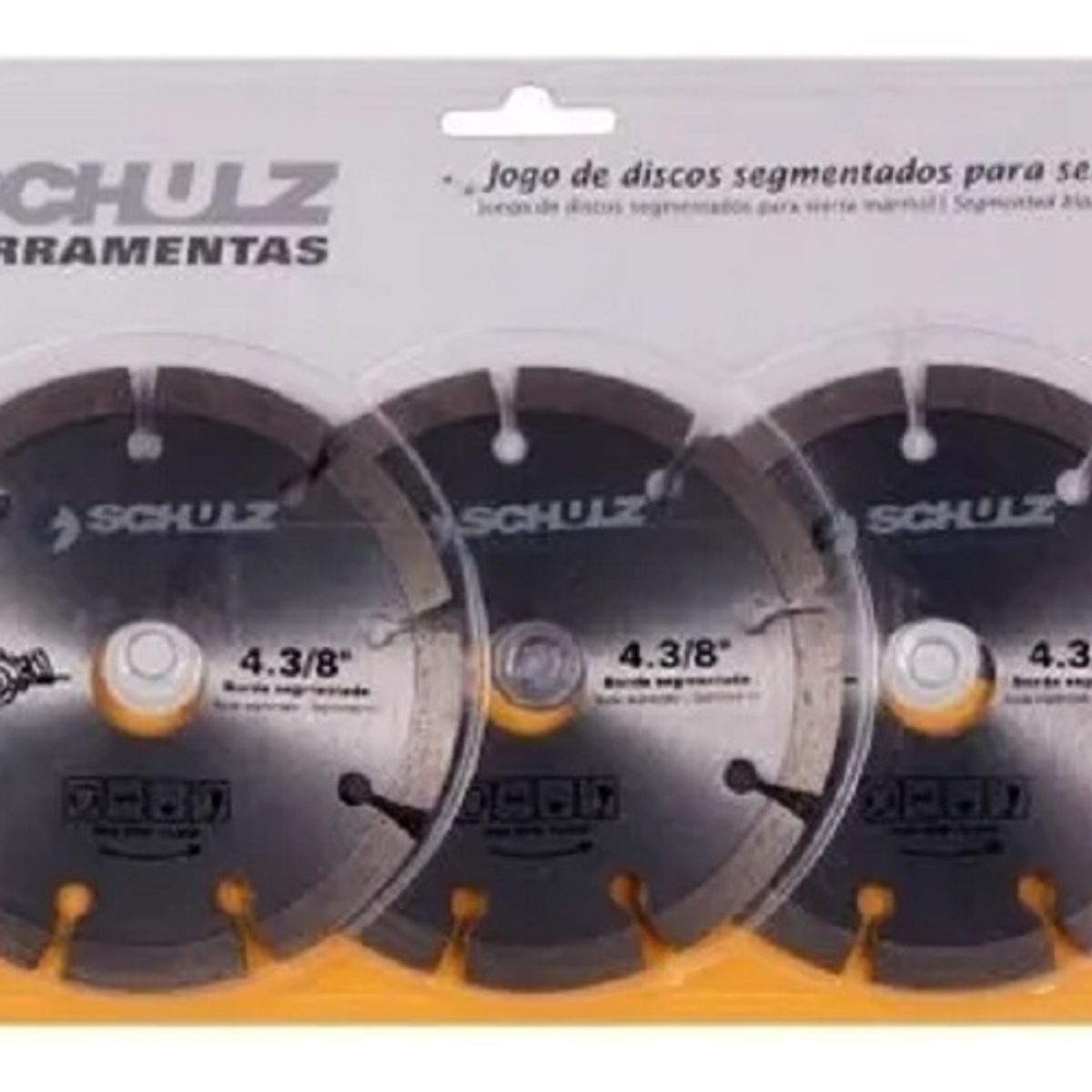 SCHULZ - Set de discos de corte diamantados segmentados 4 - 3/8 " SCHULZ