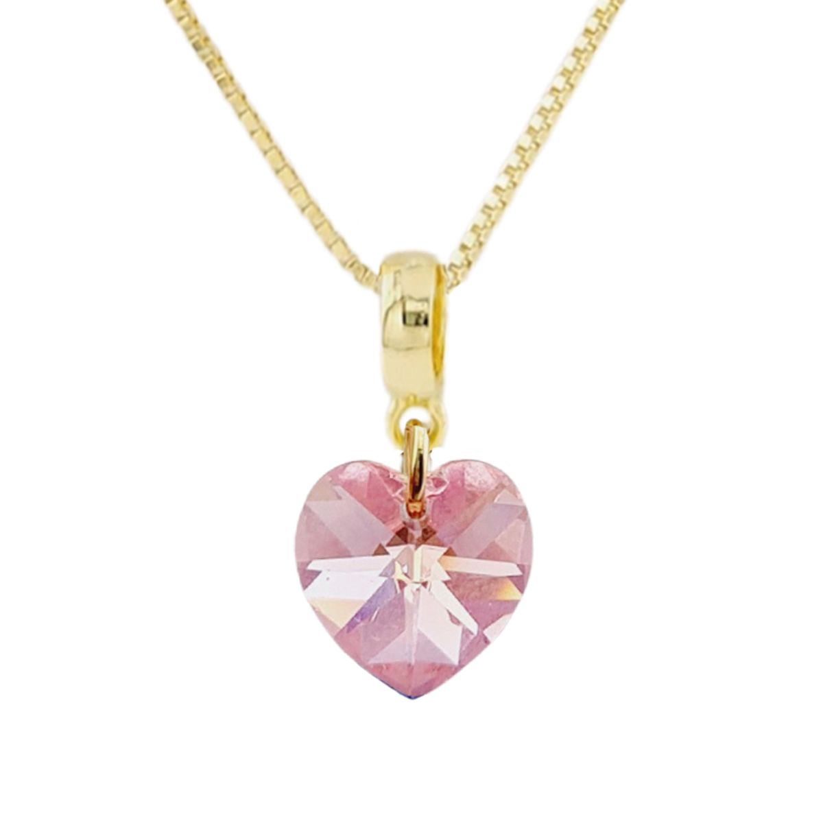 JOYAS MONTERO - Collar Romance Gold 24K creado con cristales de Swarovski® Light Rose