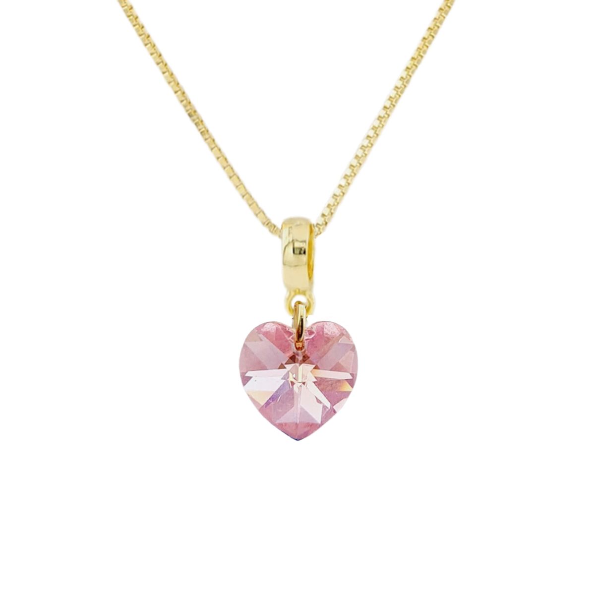 JOYAS MONTERO - Collar Romance Gold 24K creado con cristales de Swarovski® Light Rose