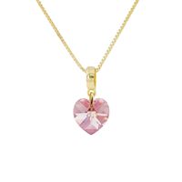 Collar Romance Gold 24K creado con cristales de Swarovski® Light Rose